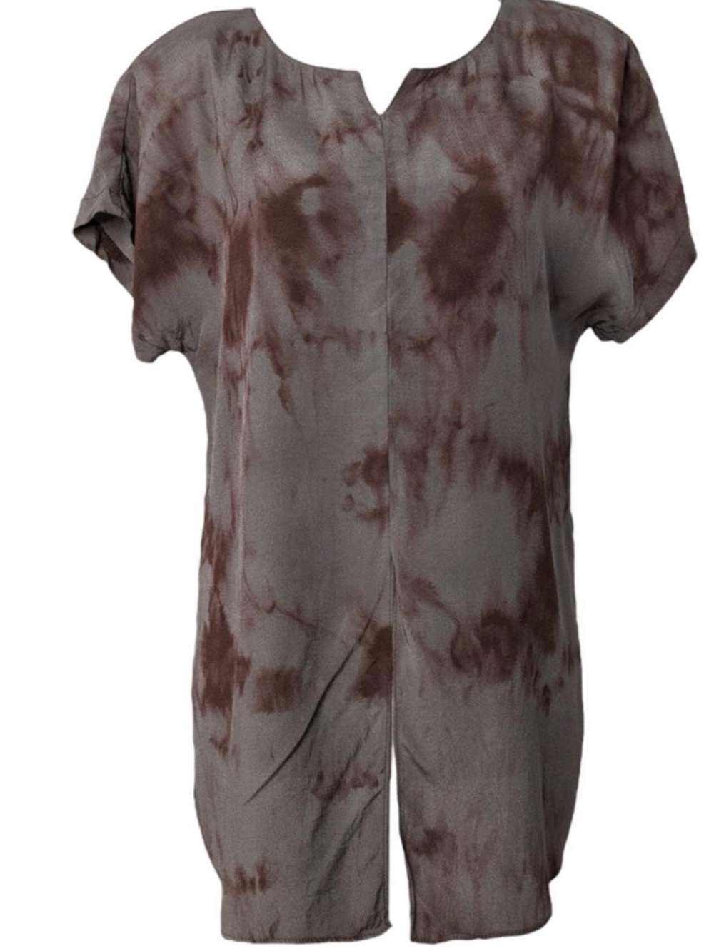 Dorothy Schoelen platinum vintage tie dye silk top size S